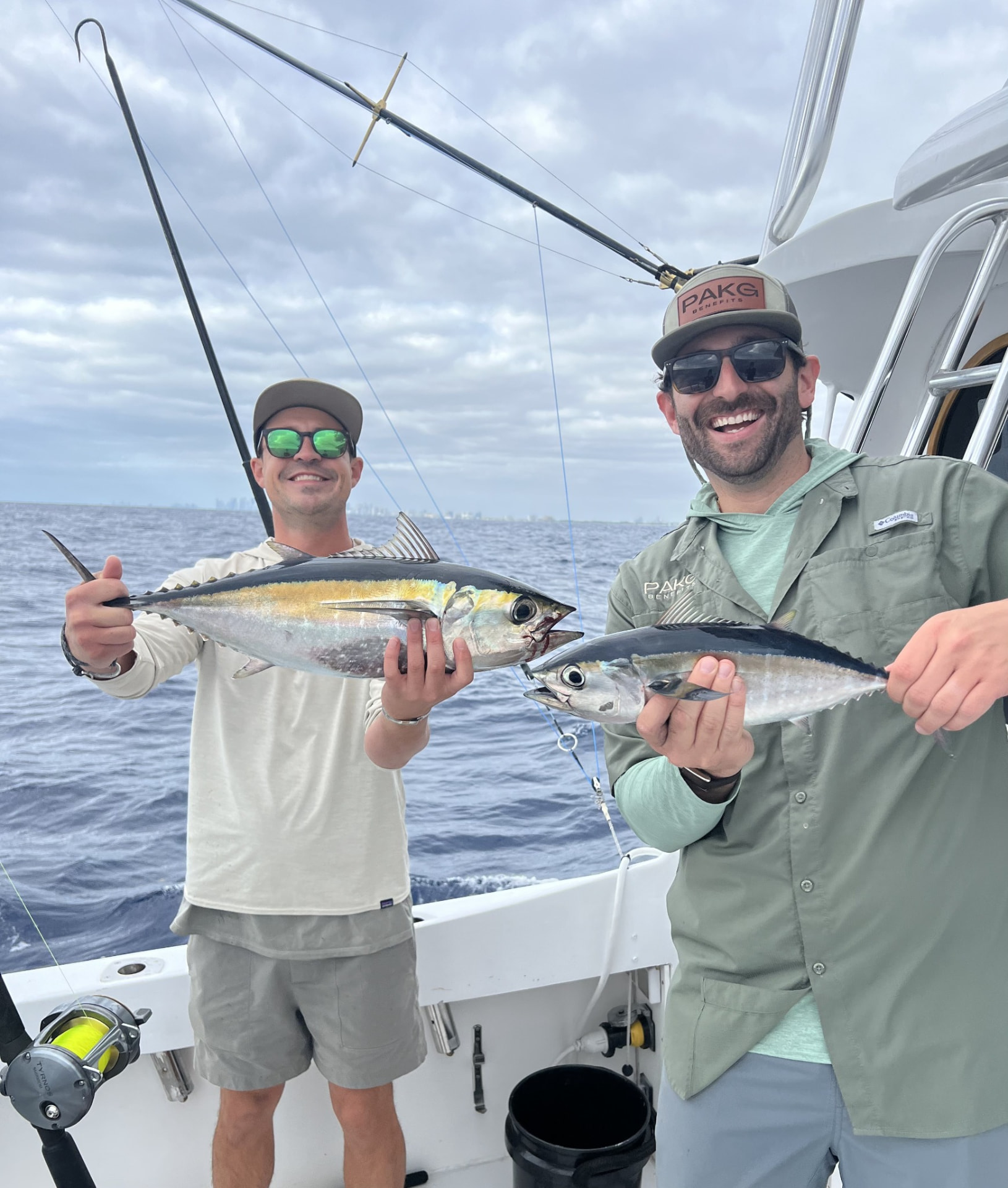 PAKG Benefits founders Nick Palmer and Bo Ament fishing together